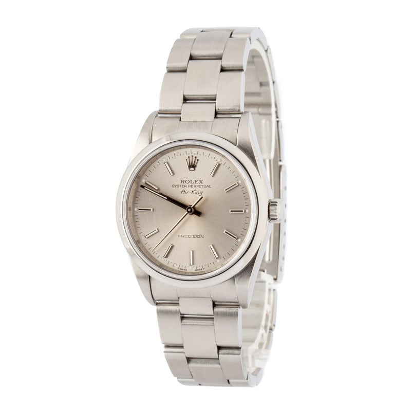 Rolex Air King 14000 Silver Dial - 2