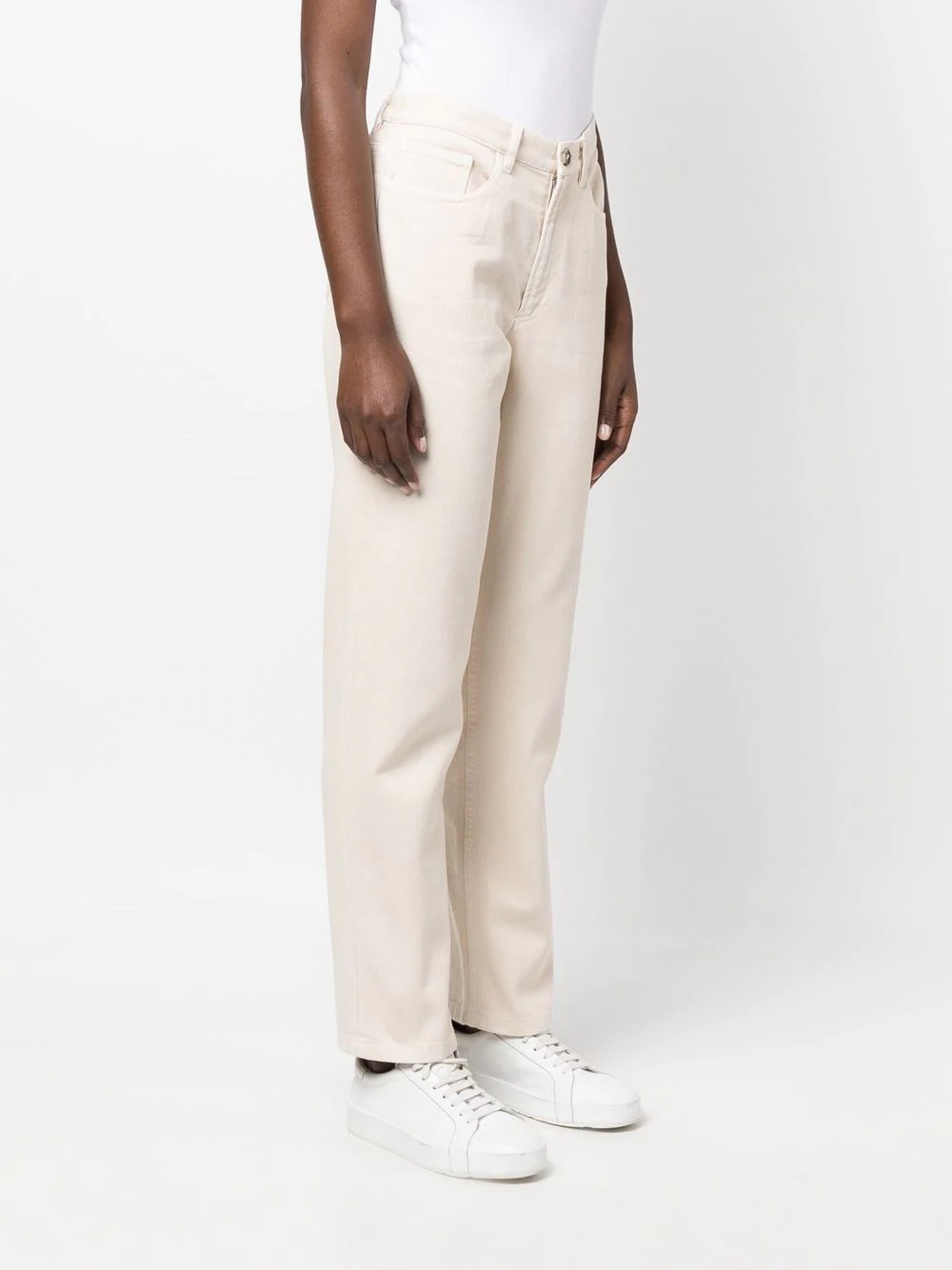 straight-leg high-waisted trousers - 3