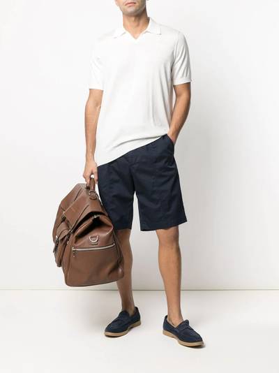 Brunello Cucinelli plain lightweight polo shirt outlook