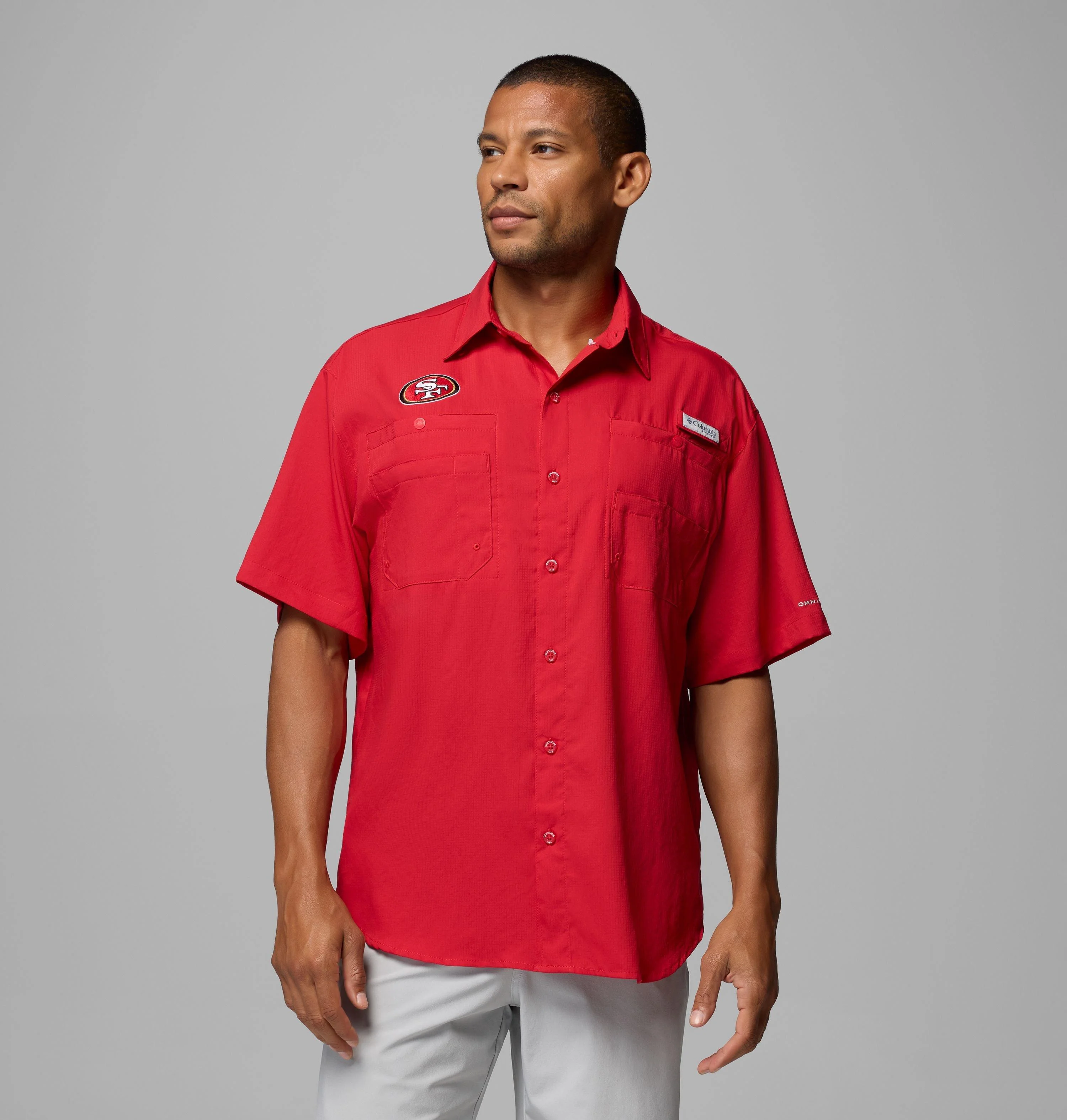 Men's PFG Tamiami Short Sleeve Shirt - San Francisco 49ers - 1