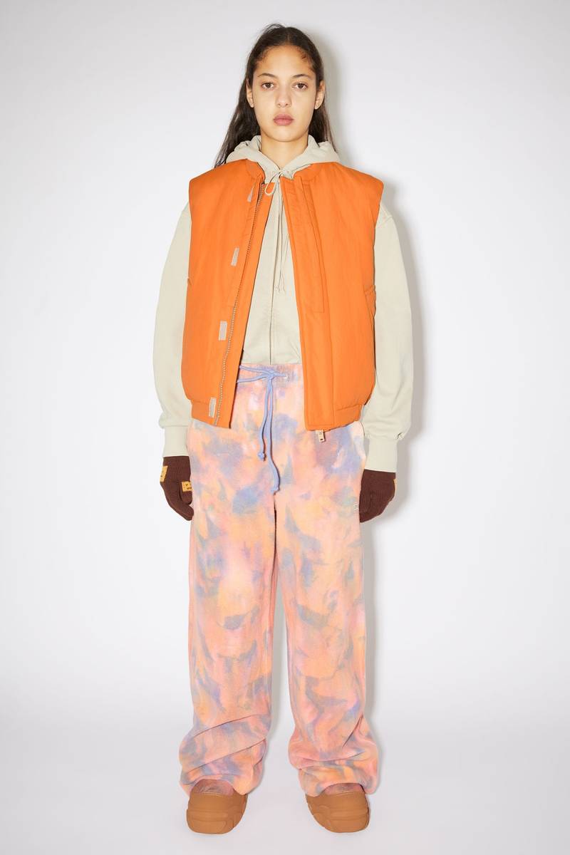 Acne Studios Padded nylon vest - Pumpkin orange outlook