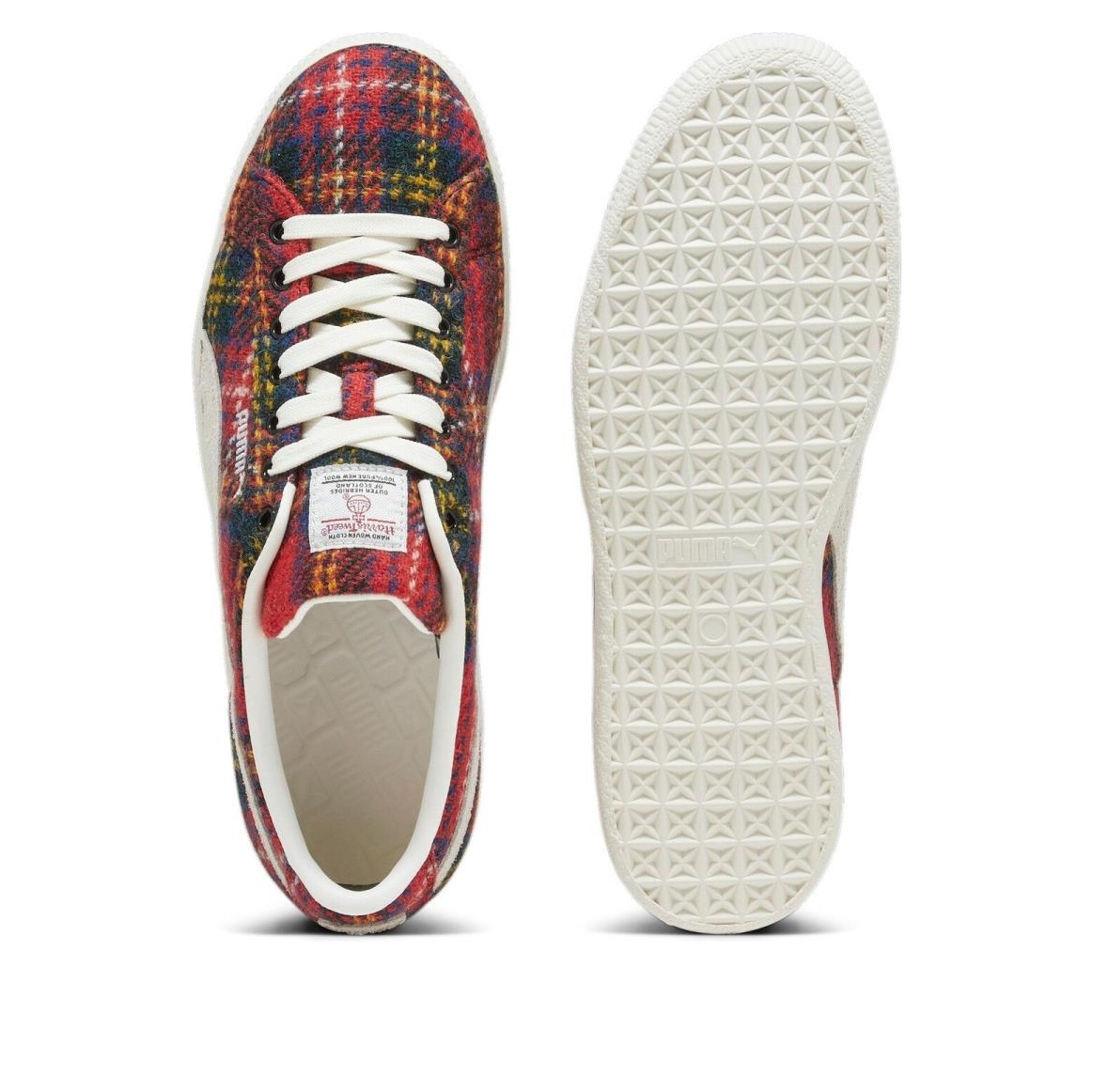 PUMA x Harris Tweed Suede Vintage 'Tartan Red' 393219-01 - 3