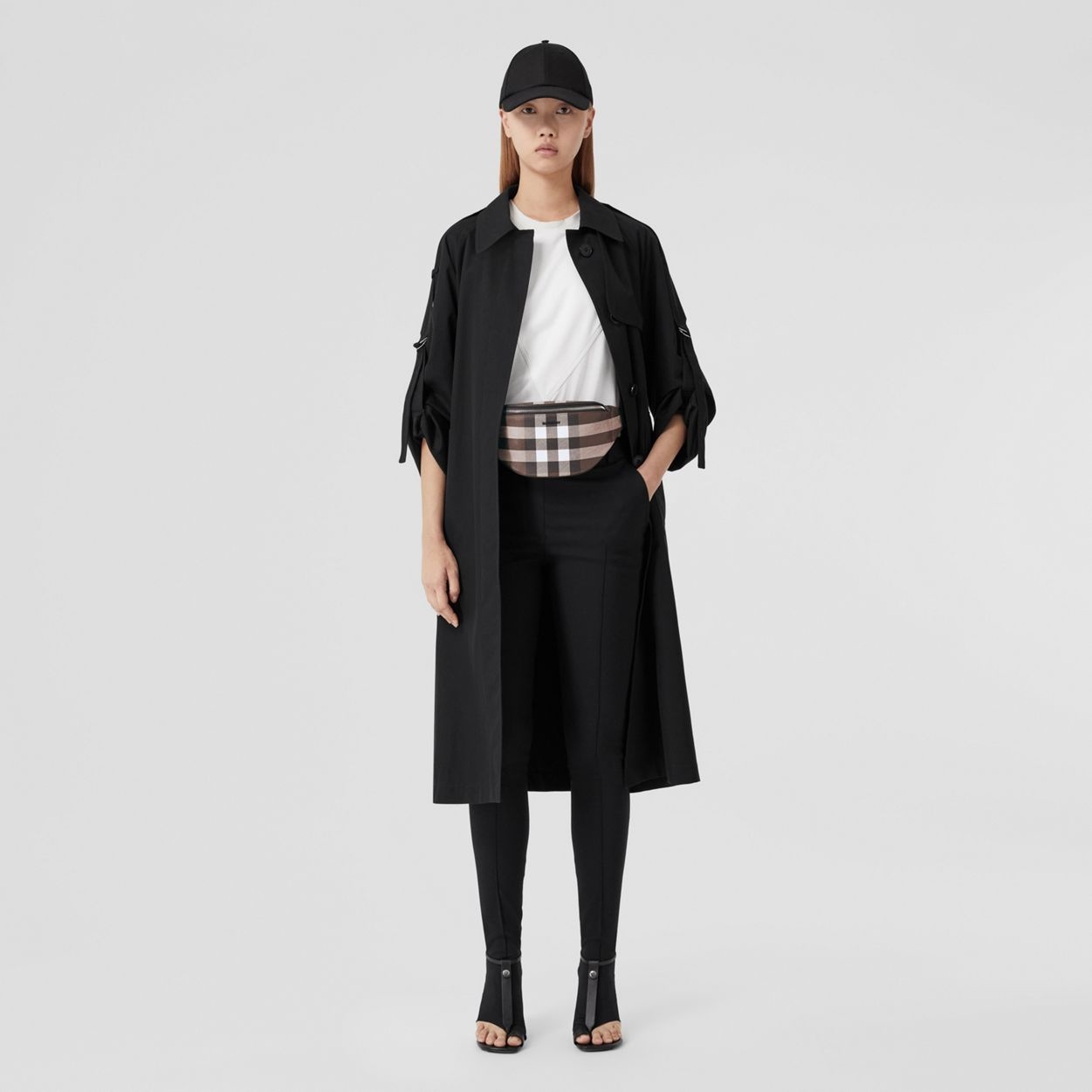 Mini Check and Leather Bum Bag - 12