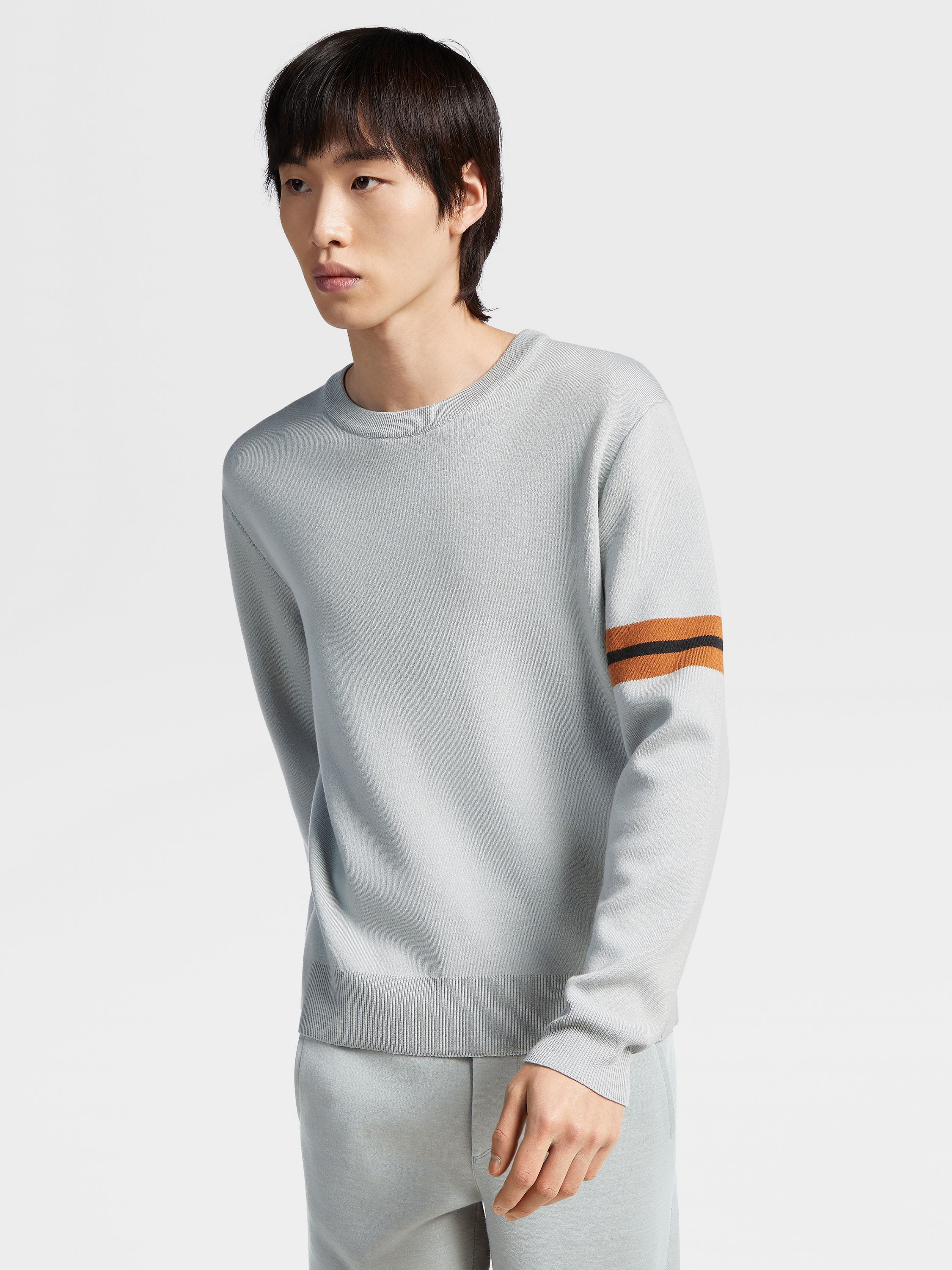 LIGHT GREY HIGH PERFORMANCE™ WOOL CREWNECK - 5
