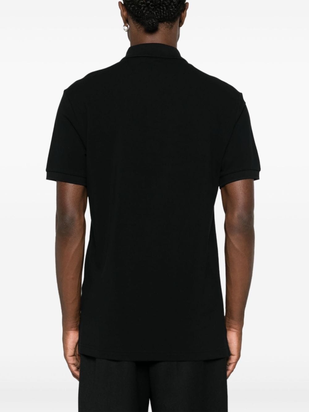 logo-embroidered polo shirt - 4