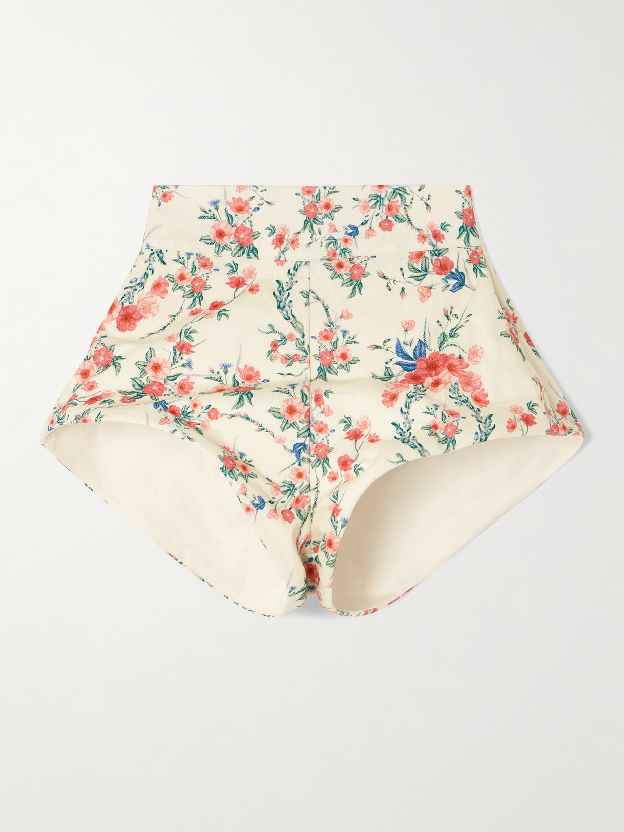 Gatti Mosqueta Floral-print Linen Shorts - 1