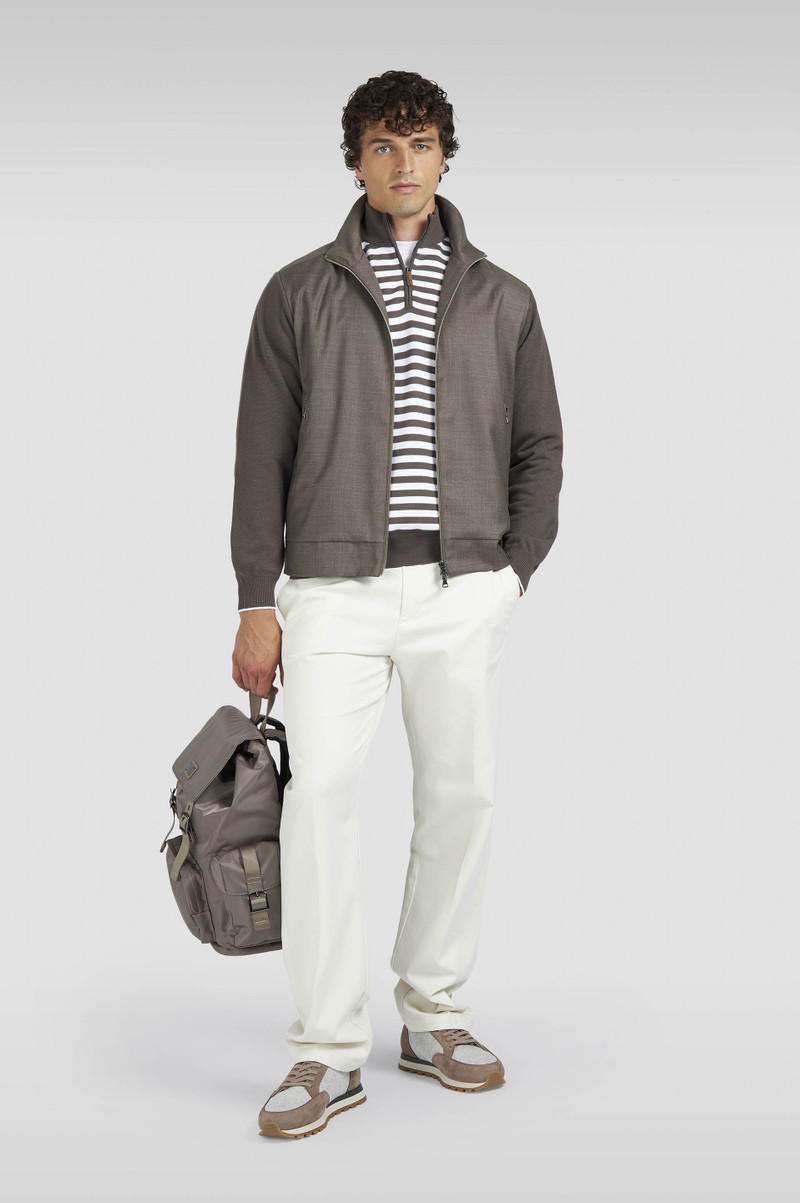 Paul & Shark MERINO WOOL HYBRID ZIP-UP CARDIGAN outlook