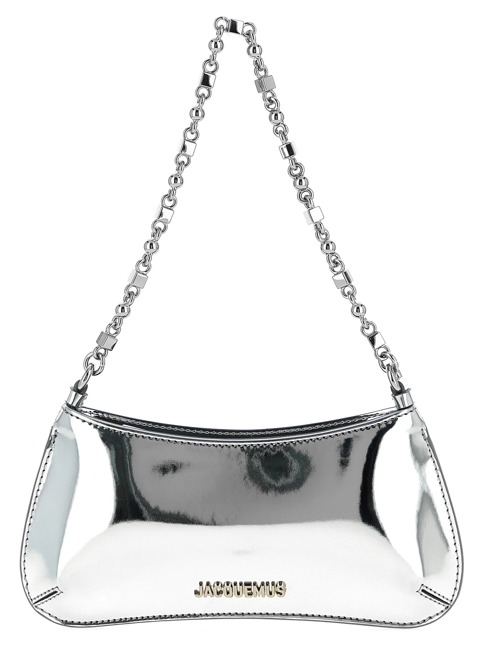 Le Petit Bisou Chaine Shoulder Bags Silver - 1