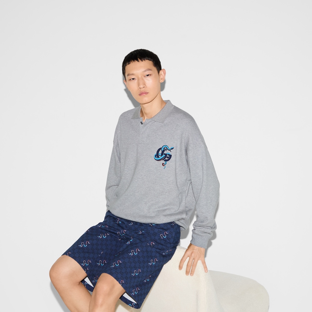 Printed cotton jersey sweatshirt - 6