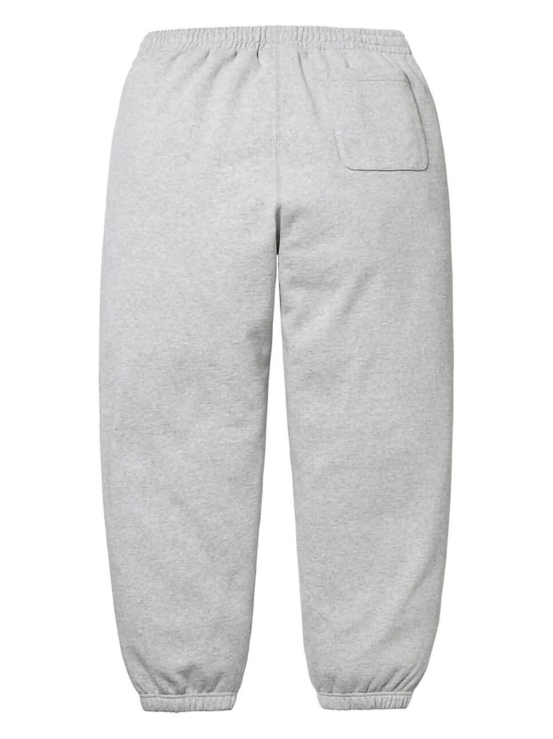 Supreme satin-appliqué cotton track pants outlook