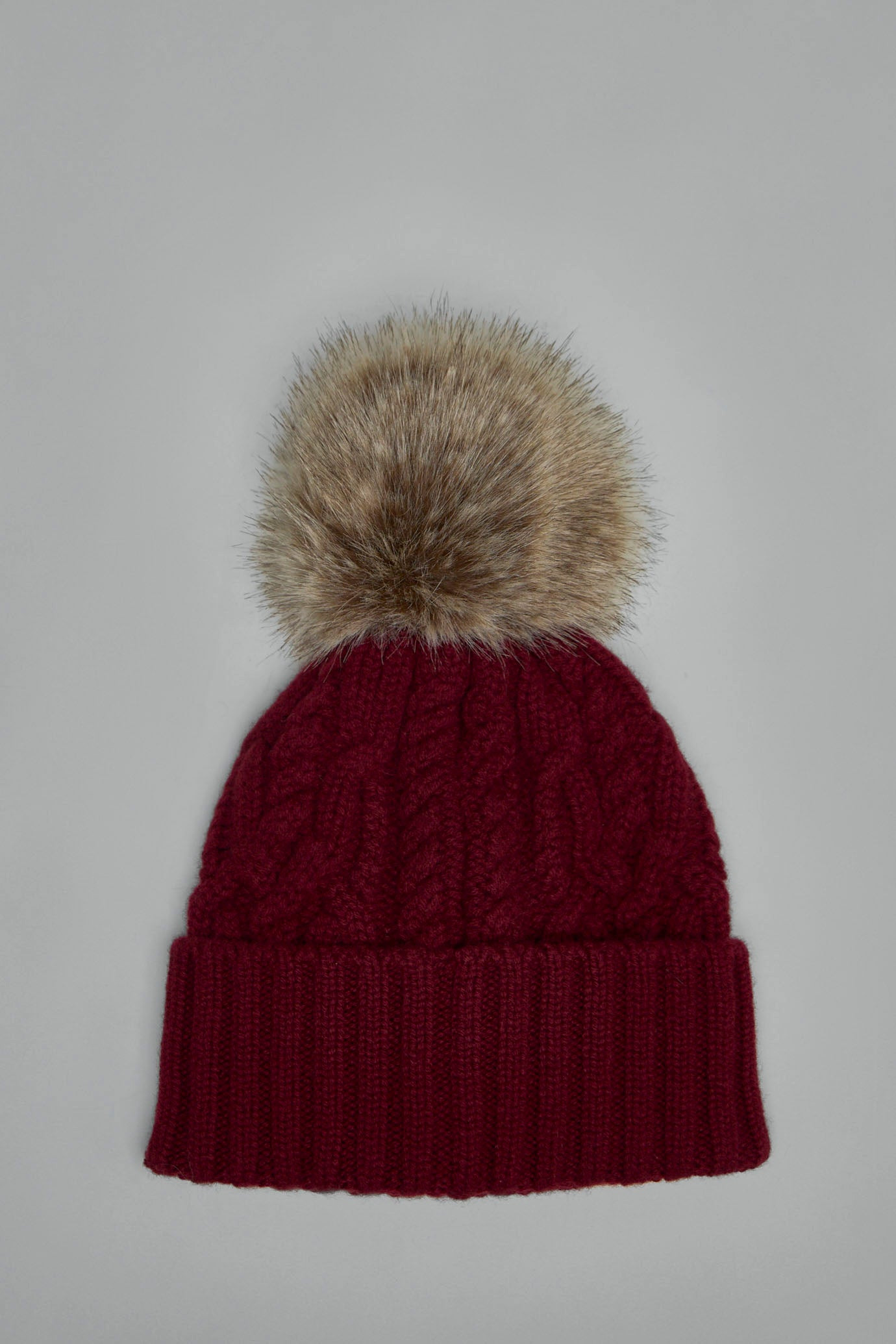 Cashmere Beanie with Pom Pom - 3