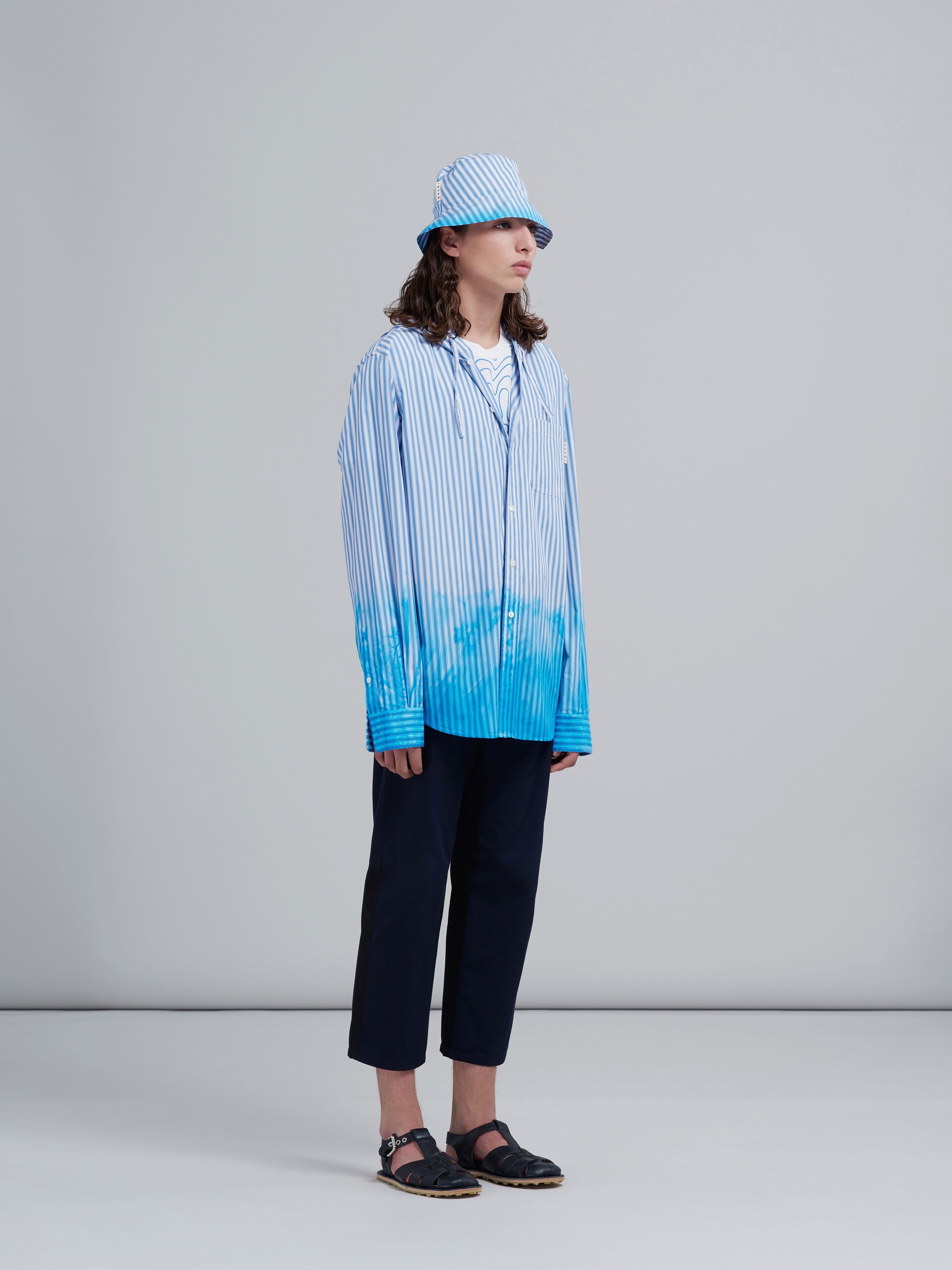 HAND DYED POPLIN OVERSHIRT - 5