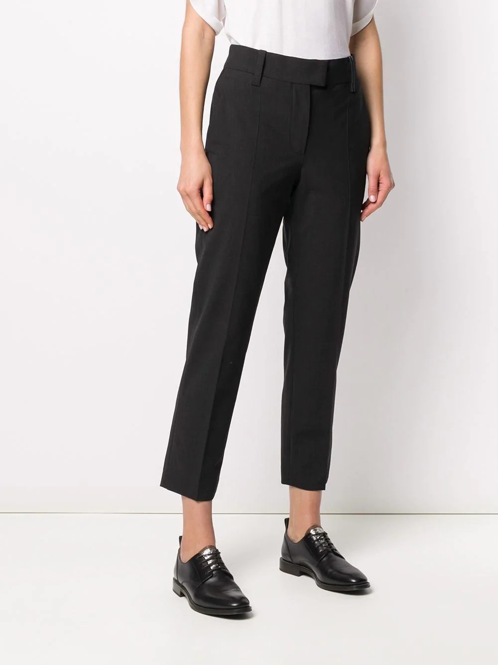 high-rise tailored trousers - 3