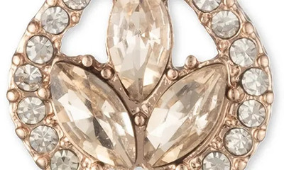 Marchesa Pavé Floral Drop Earrings in Gold/Cgs outlook
