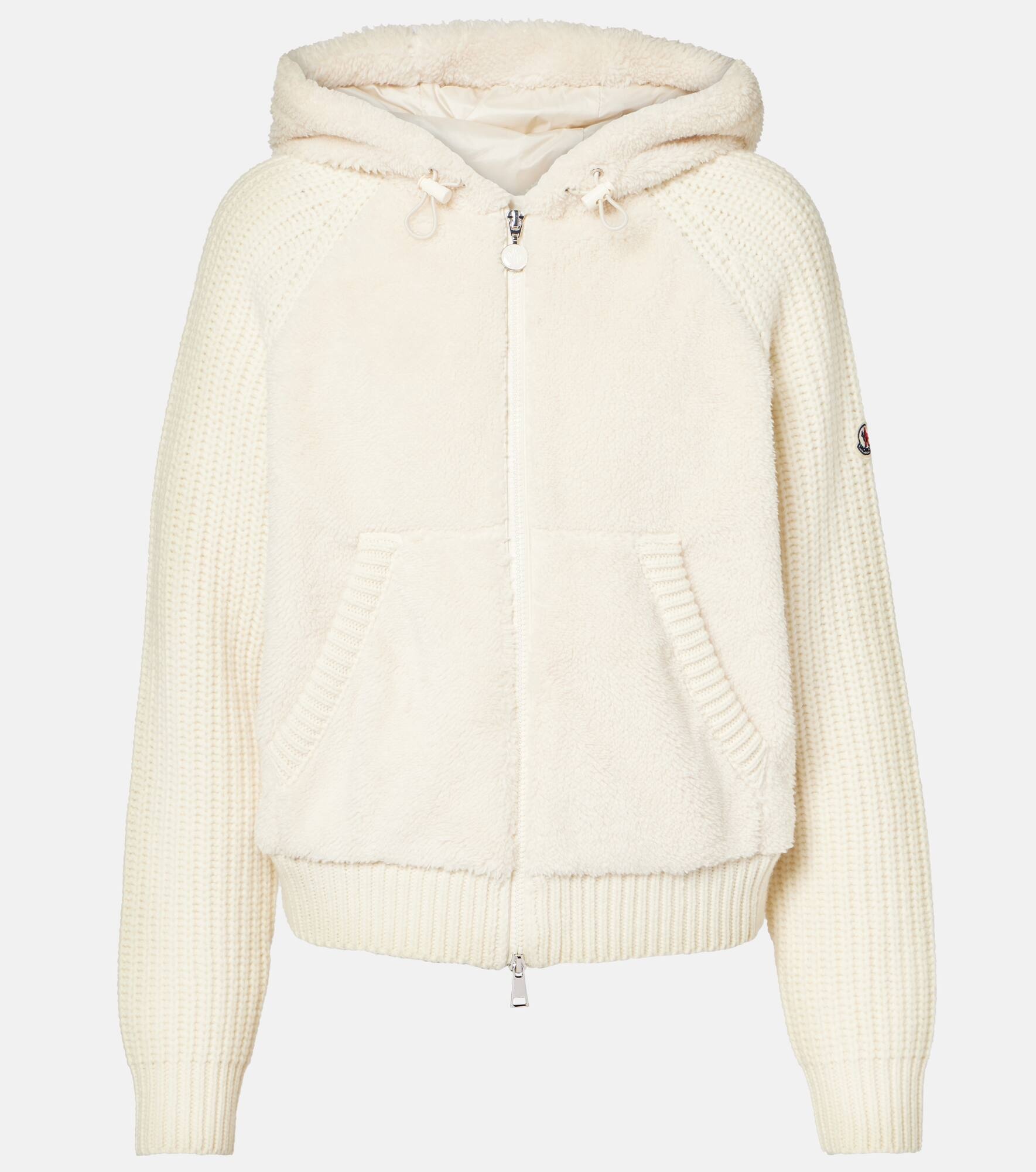 Wool and teddy cardigan - 1