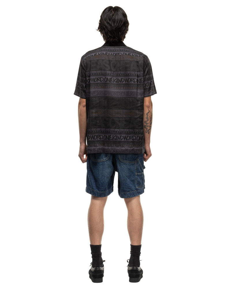 ERIC HAZE STRIPE PRINT SHIRT BLACK 4
