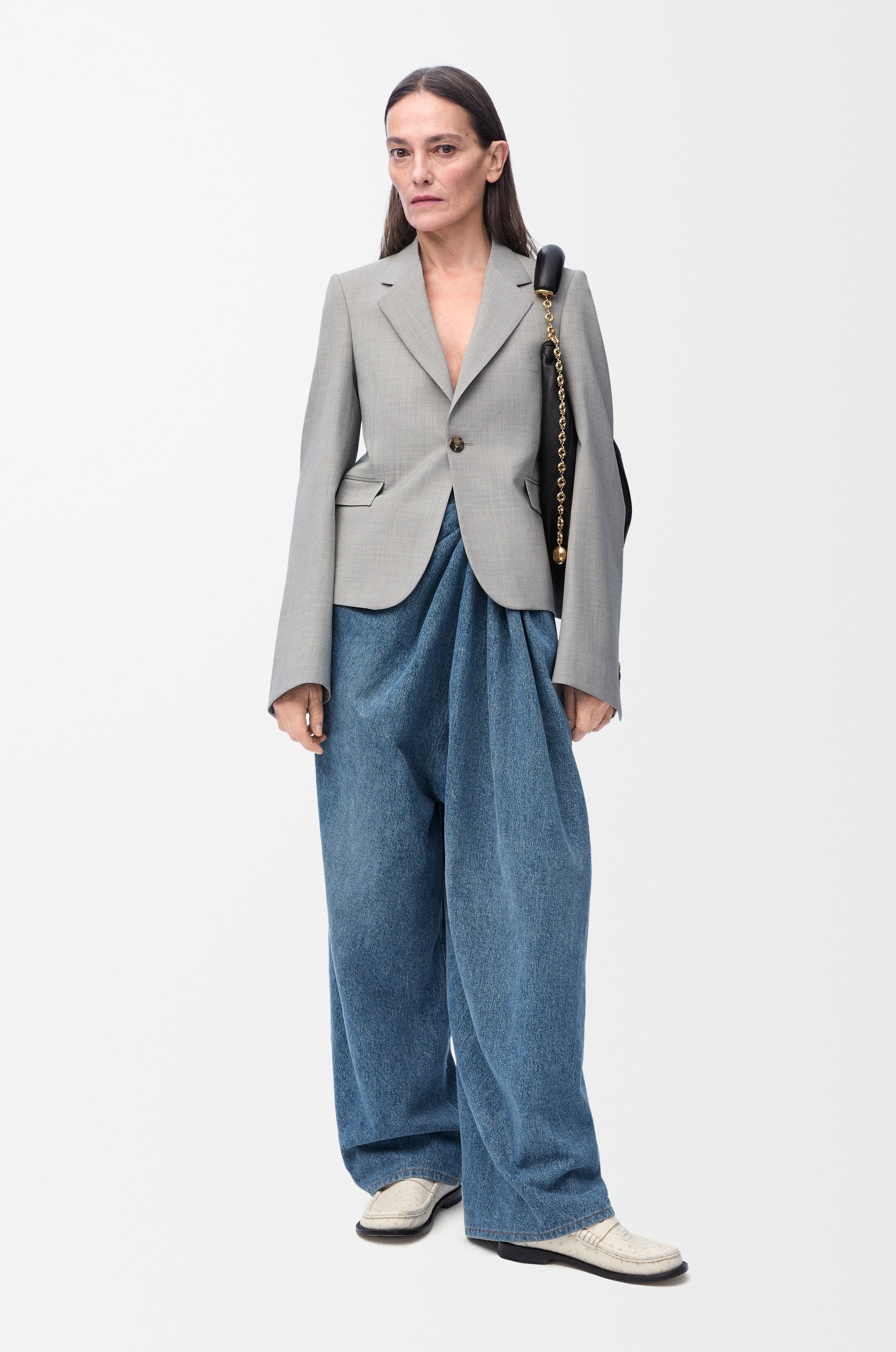 Draped jeans in denim - 2