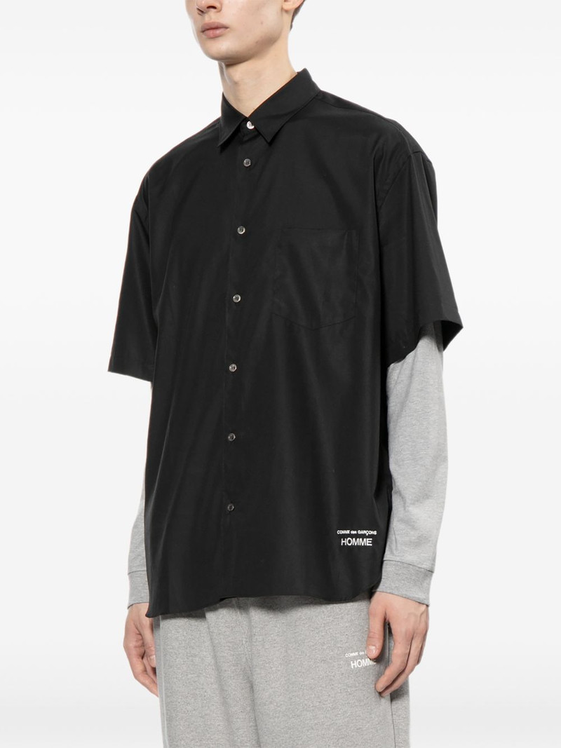 logo-embroidered shirt 3