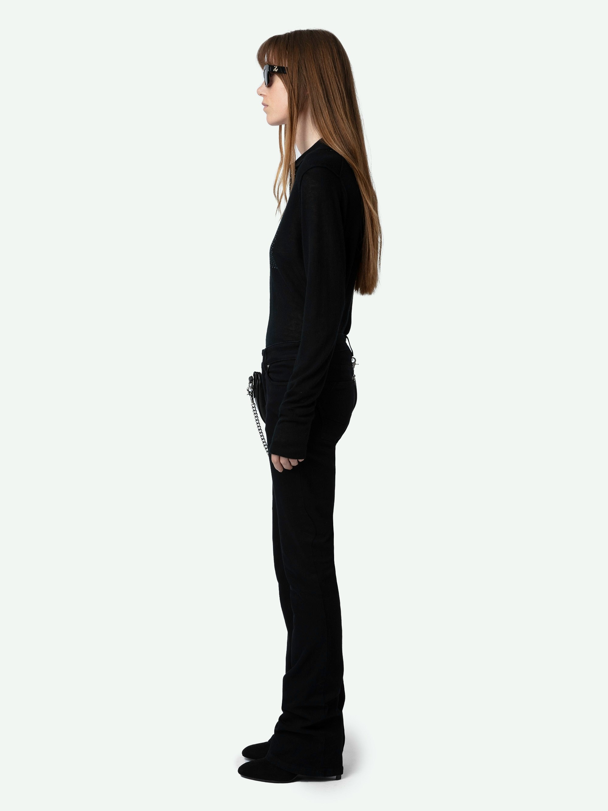 Sally Diamante Cashmere Sweater - 3