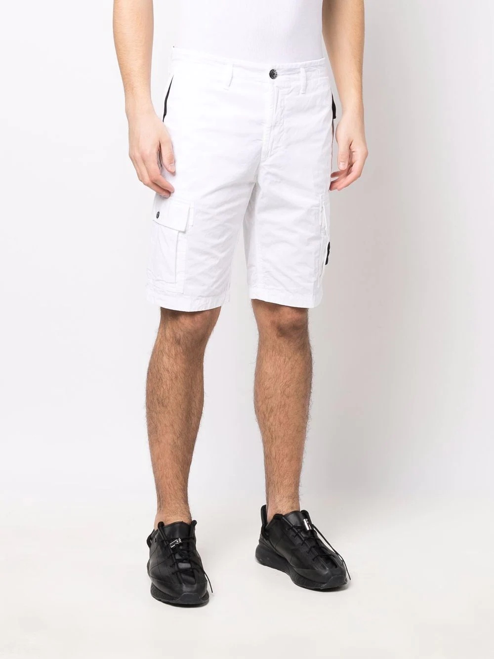 Compass-logo Bermuda shorts - 3