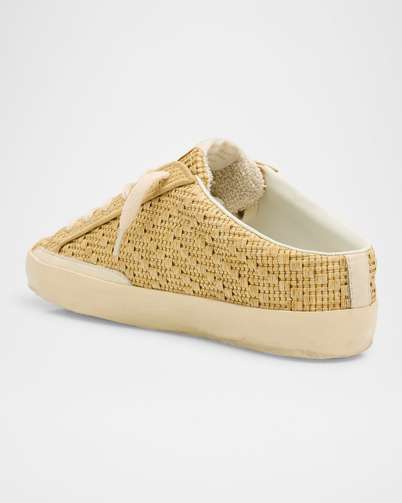 Superstar Sabot Raffia Low-Top Sneakers 4