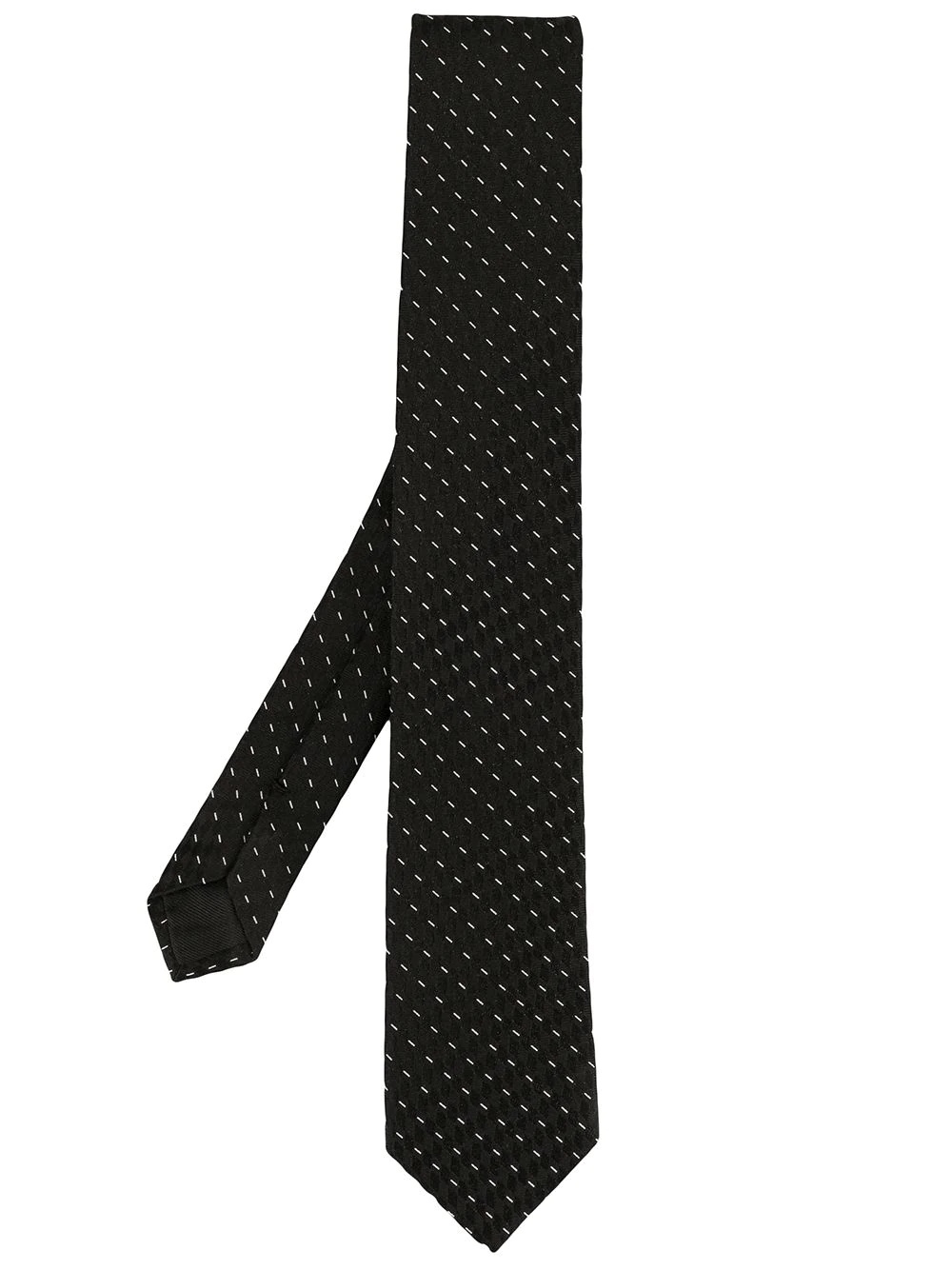 patterned jacquard tie - 1