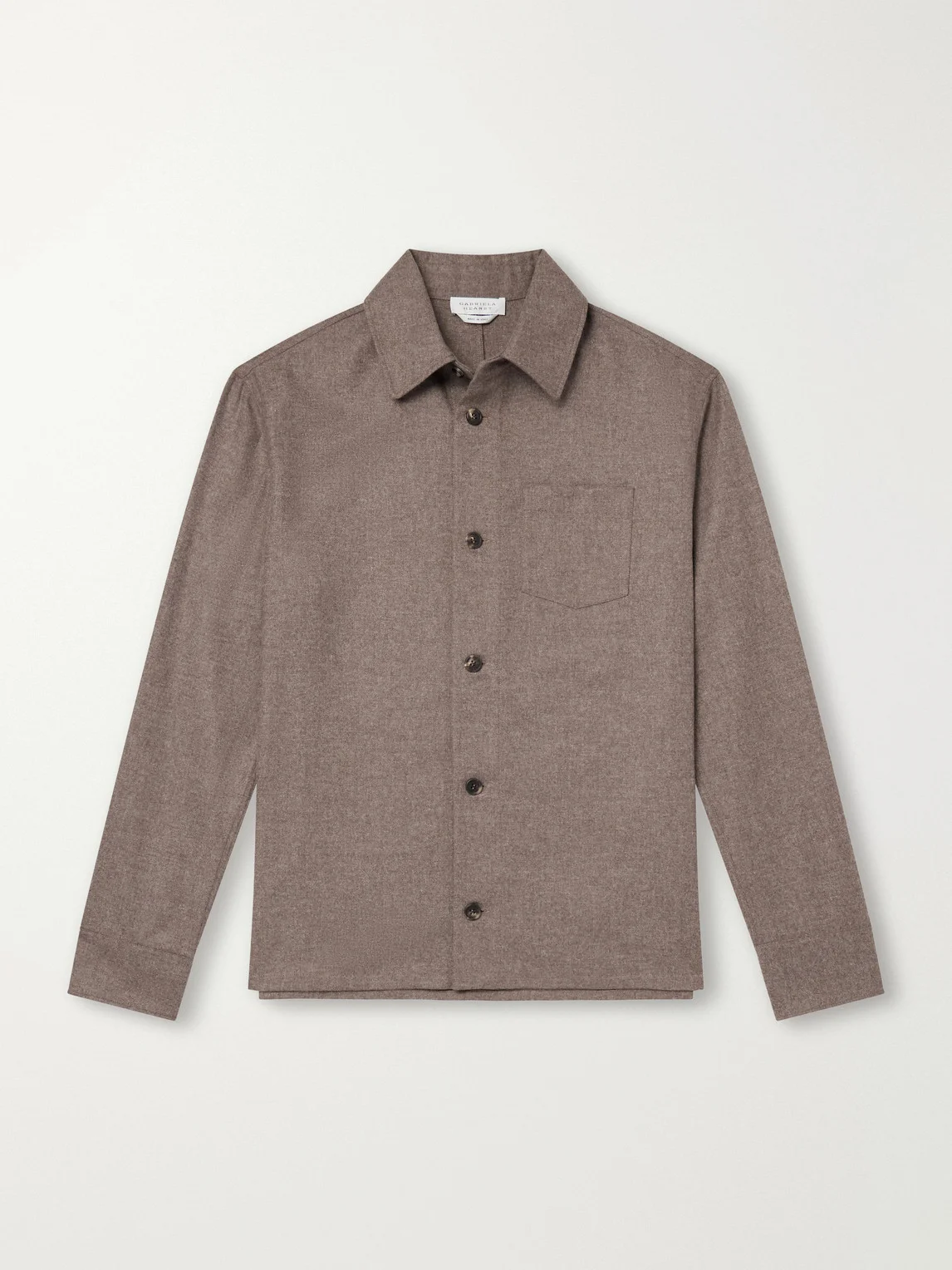 Drew Wool and Cashmere-Blend Shirt - 1