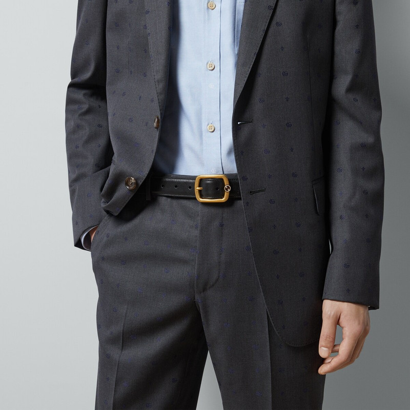 Belt with rectangular buckle 3