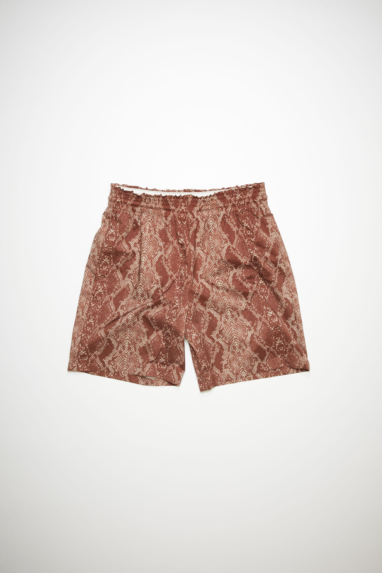 Printed swim shorts - Rust red - 4