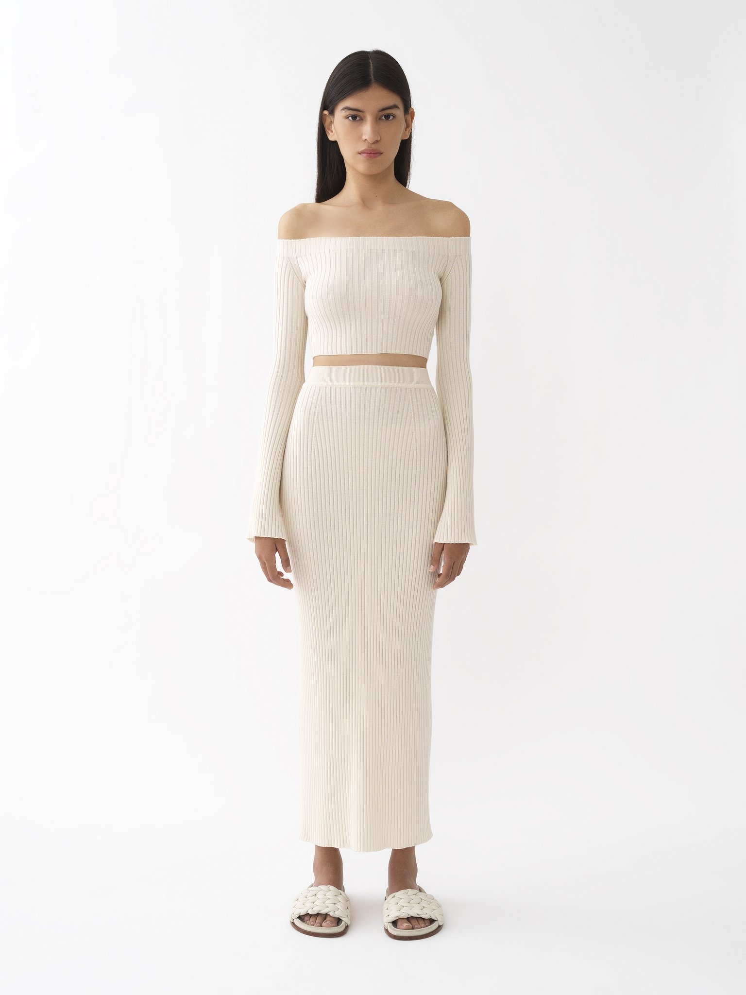 FITTED MID-LENGTH SKIRT - 2