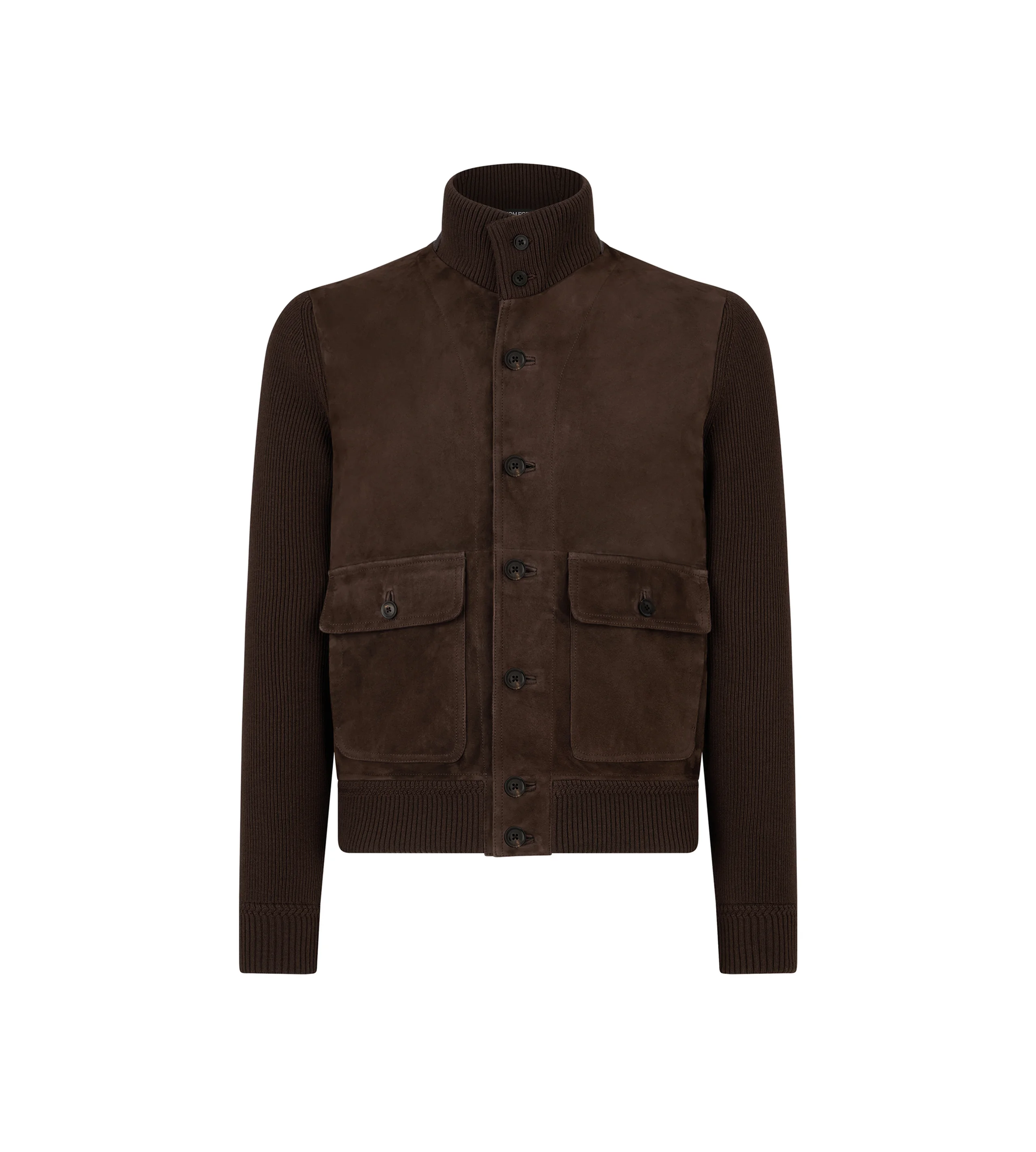 SUEDE FRONT MERINO BLOUSON - 1