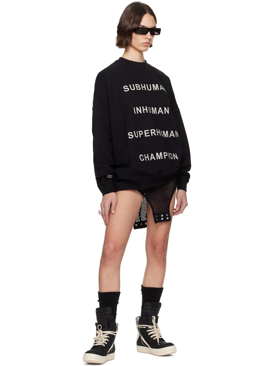 Black Champion Edition Jumbo Sweatshirt - 4