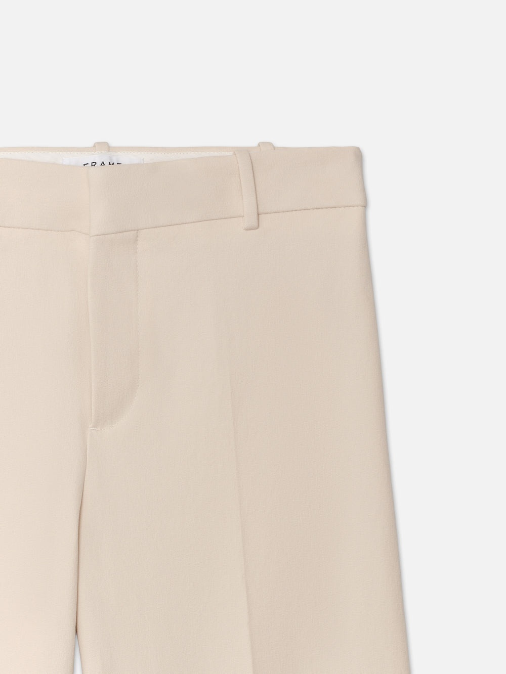 Le Palazzo Crop Trouser in Bone - 2