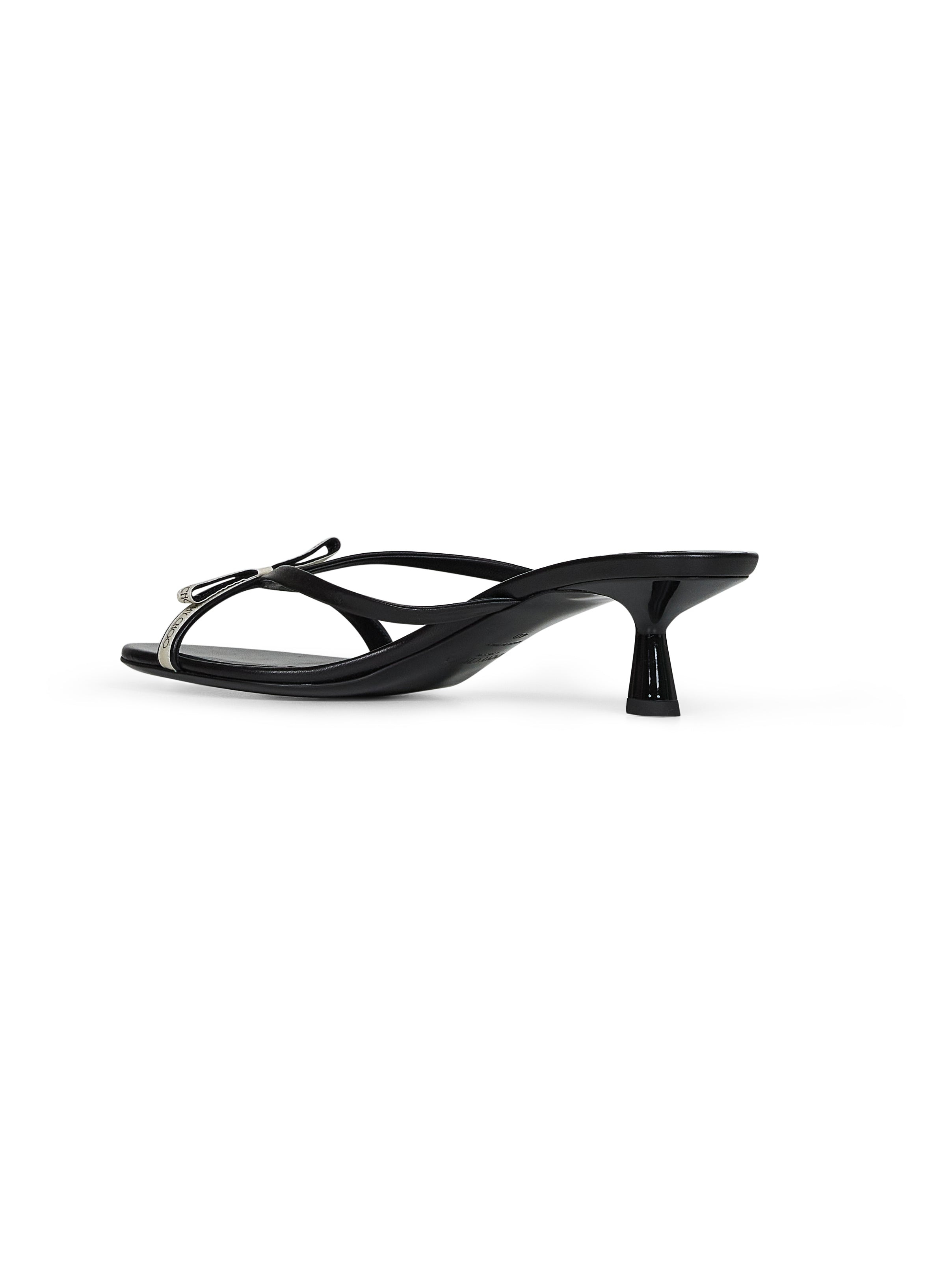 Jimmy Choo Women Black Leather Ciela 45 Mules - 3