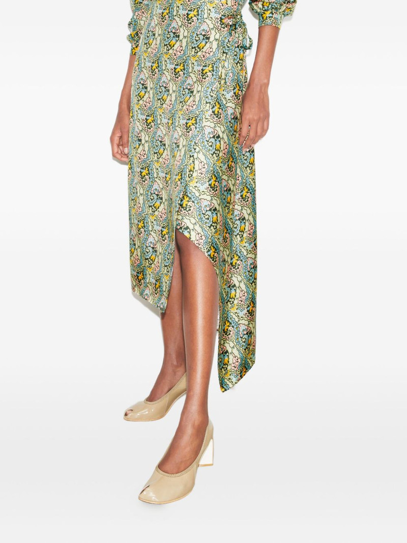 printed asymmetric skirt 4
