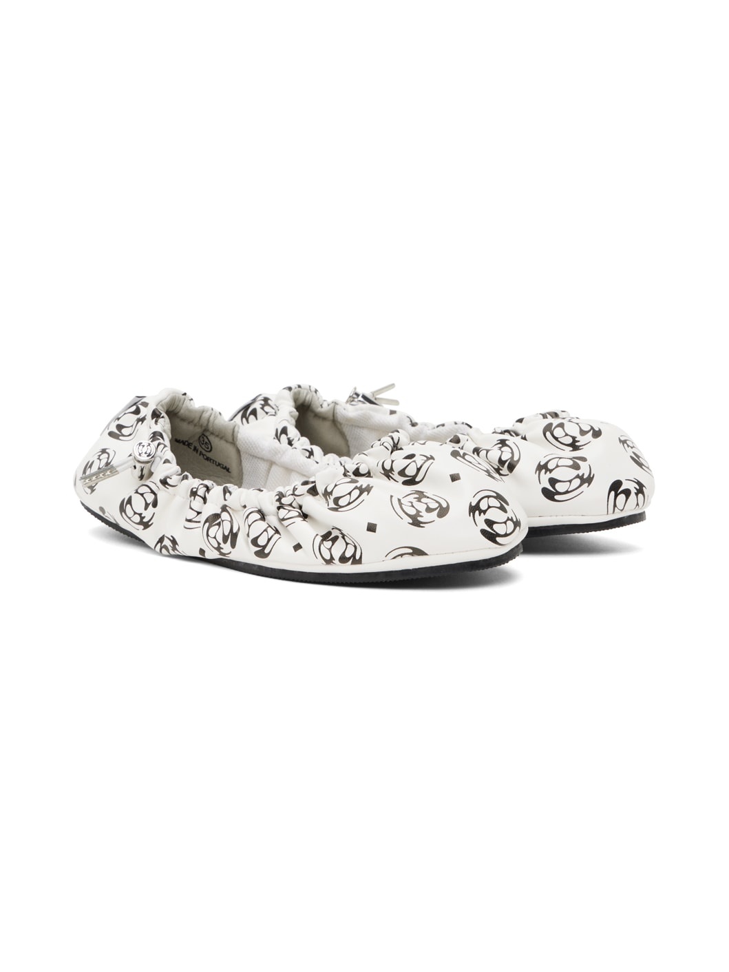 White Aura Ballerina Flats - 4