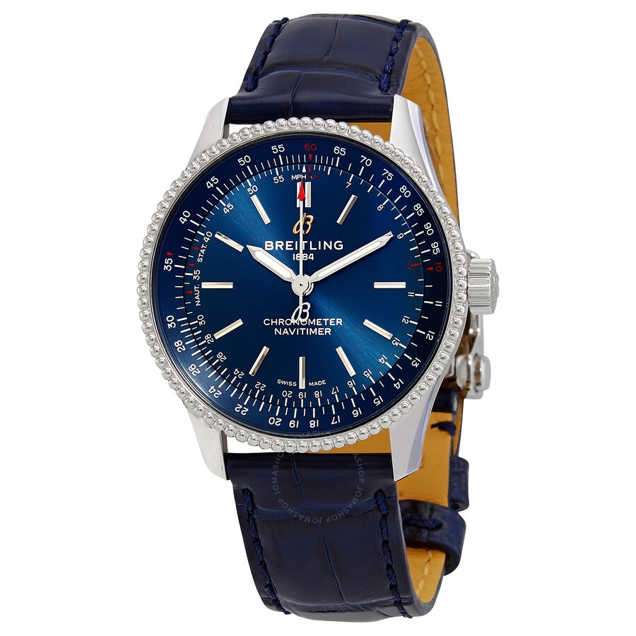 Breitling Navitimer Automatic Chronometer Blue Dial Ladies Watch A17395161C1P2 - 1