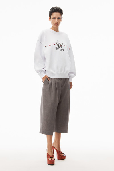 Alexander Wang EMPIRE STATE PULLOVER IN COMPACT COTTON outlook