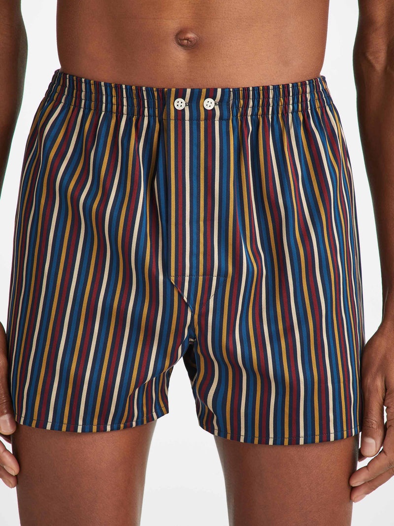 Men's Classic Fit Boxers Wellington 57 Cotton Navy - 5