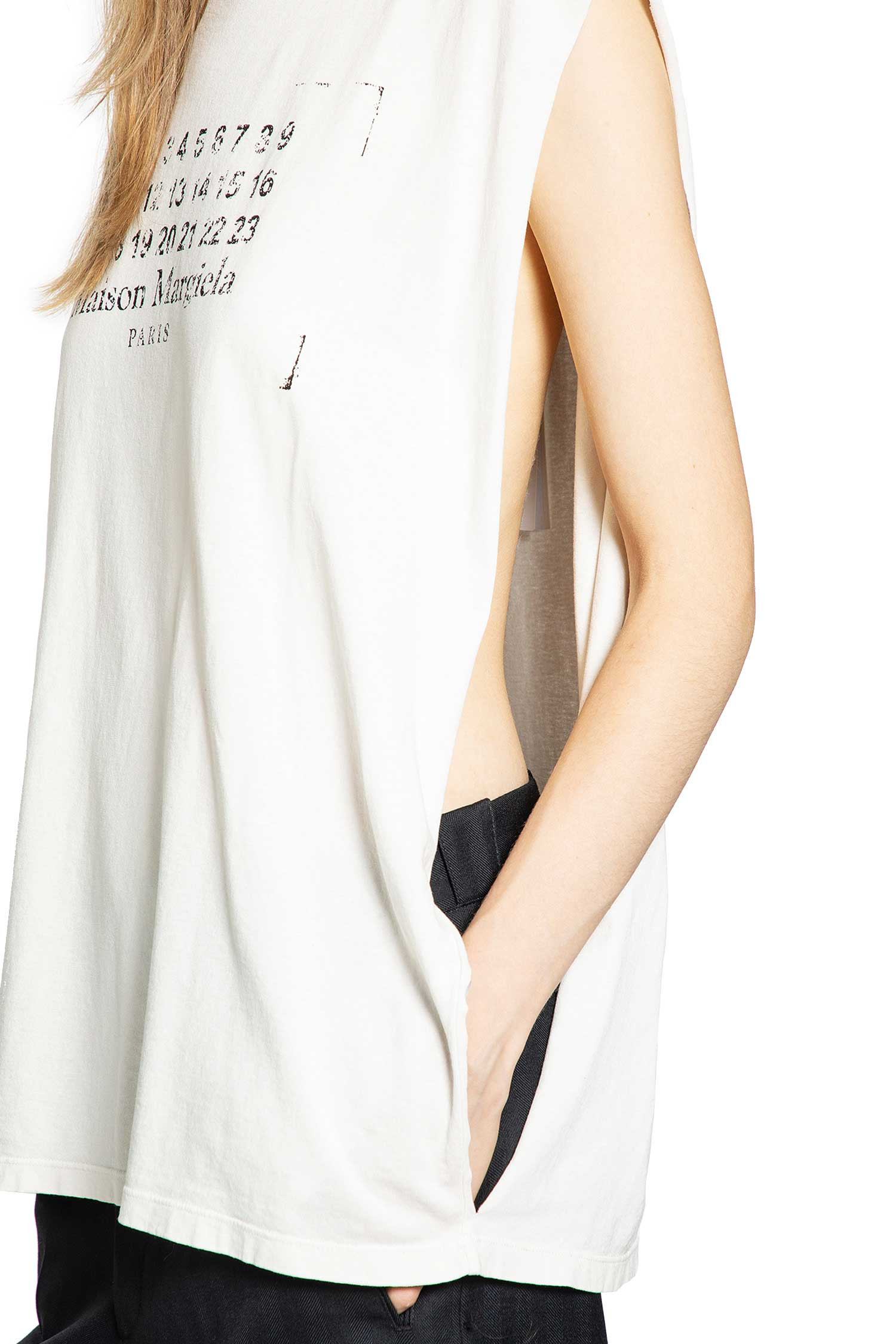 Maison Margiela Woman Off-white T-shirts & Tank Tops - 4