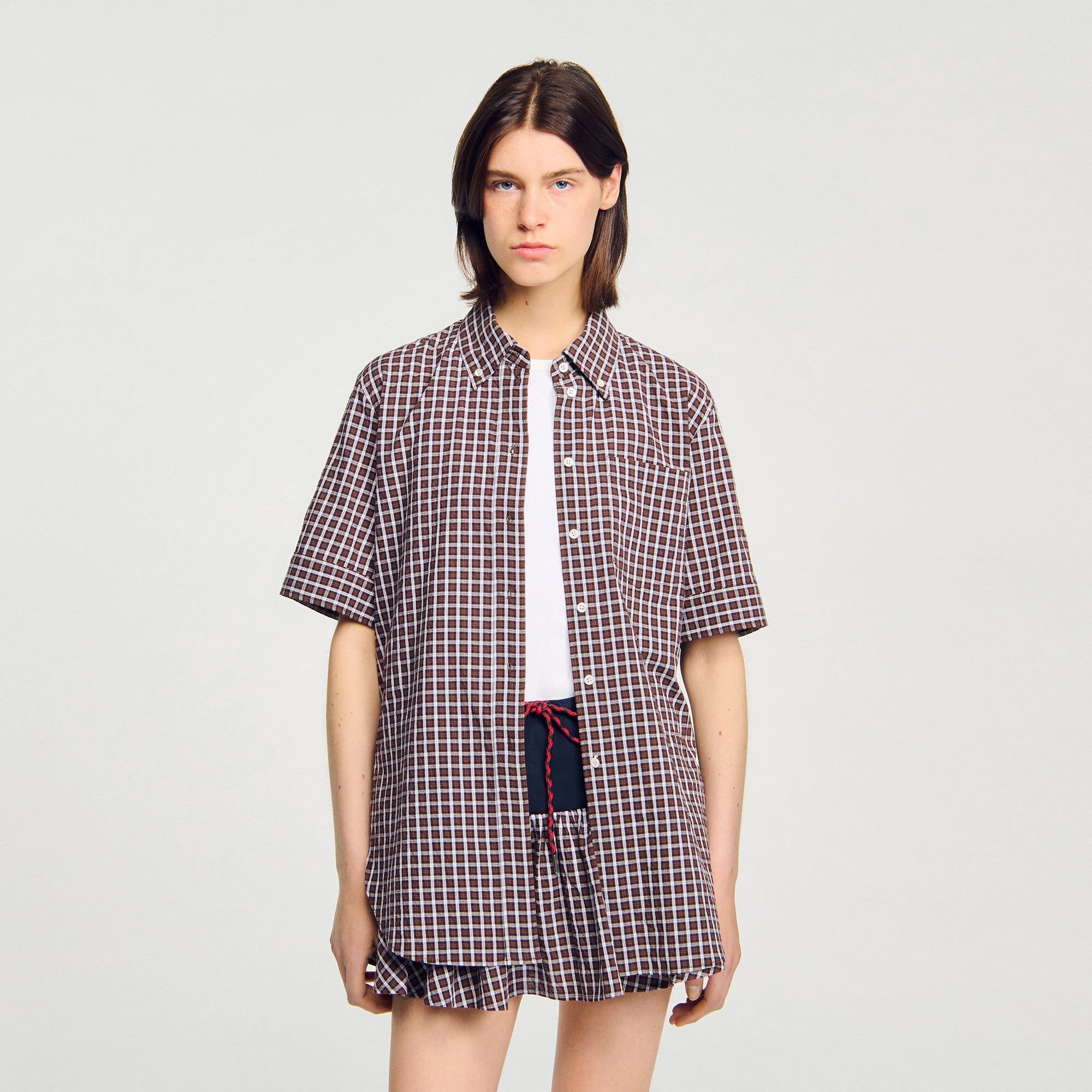 OVERSIZED CHECK SHIRT - 4