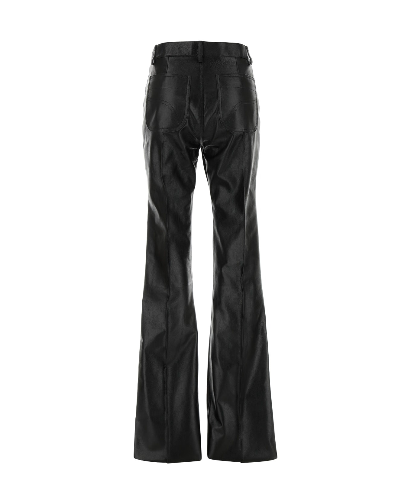 Grain Lux Goat Leather Pants With Patch Pockets - 2