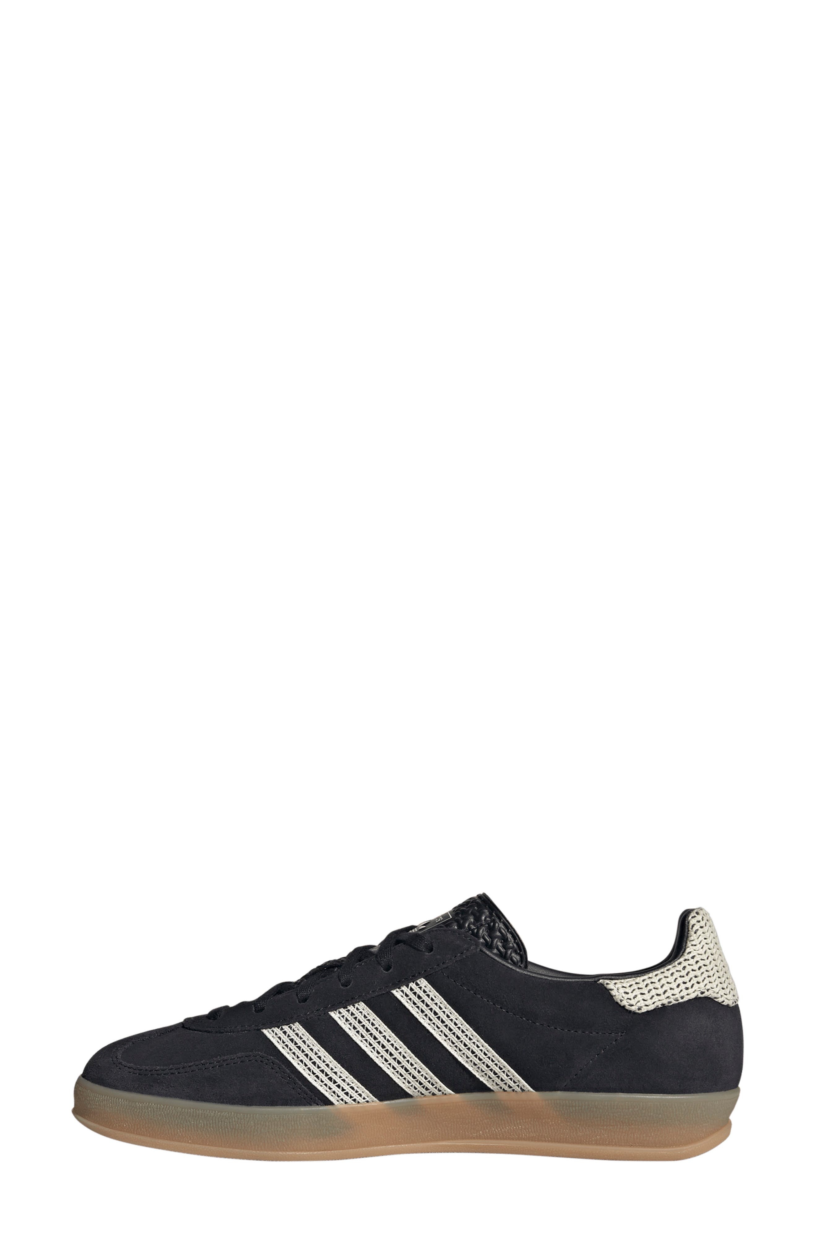 adidas Gazelle Indoor Sneaker in Black/Wonder White/Gum at Nordstrom - 6