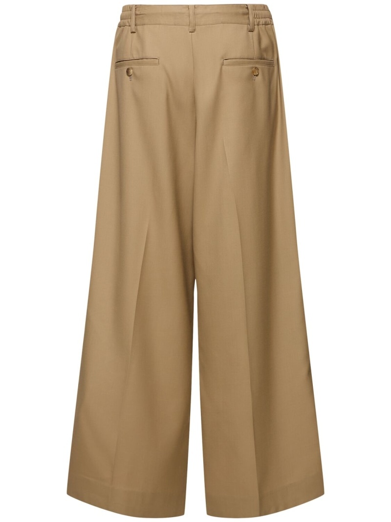 Wool wide leg pants - 5