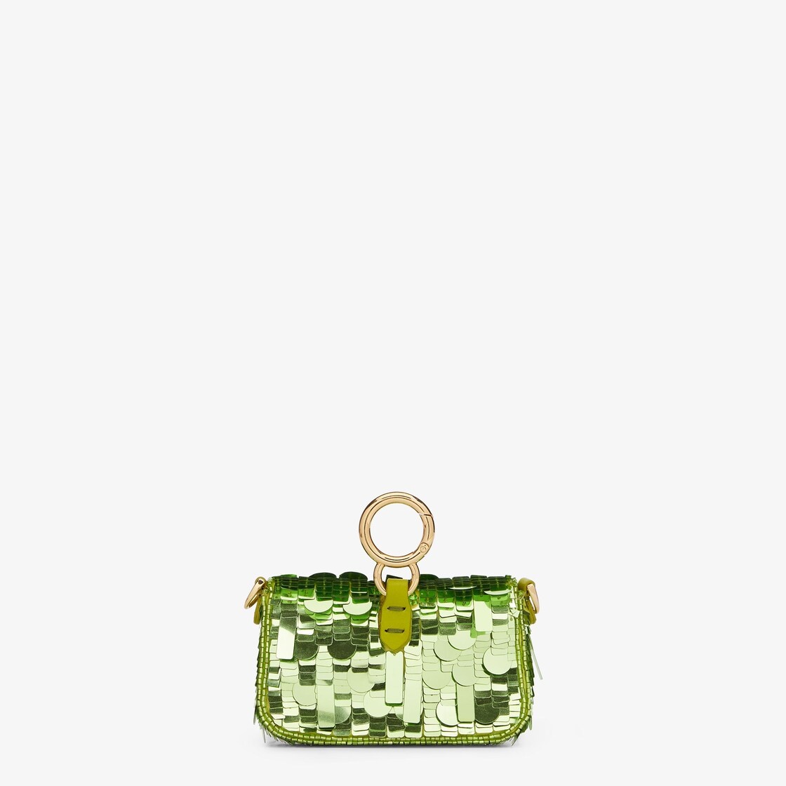 Acid green sequin charm - 3