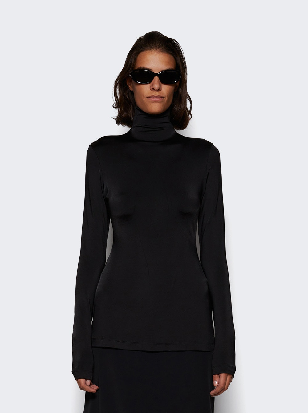 Noor High Neck Top Black - 3