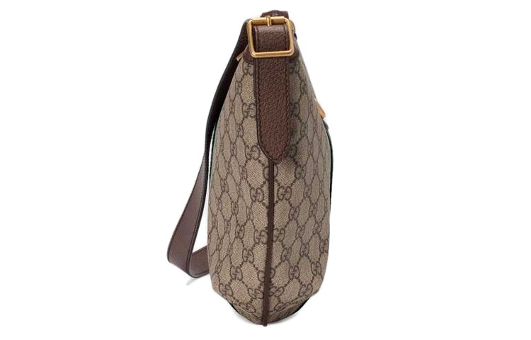 (WMNS) Gucci Ophidia Logo Stripe Webbing Canvas Shoulder Messenger Bag Small / Brown 598125-9IK3T-87 - 5