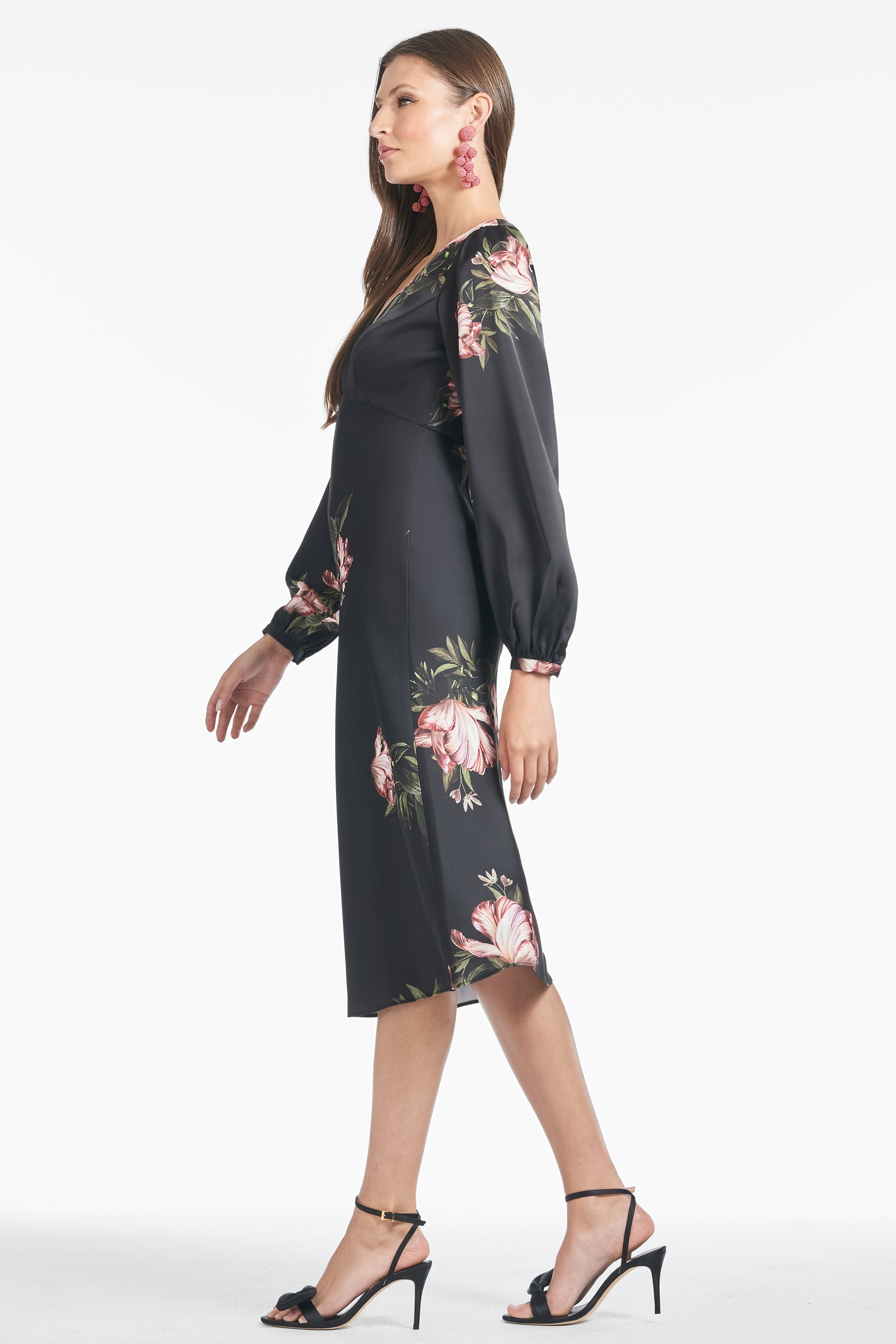 Lola Dress - Noir Blossom - 2