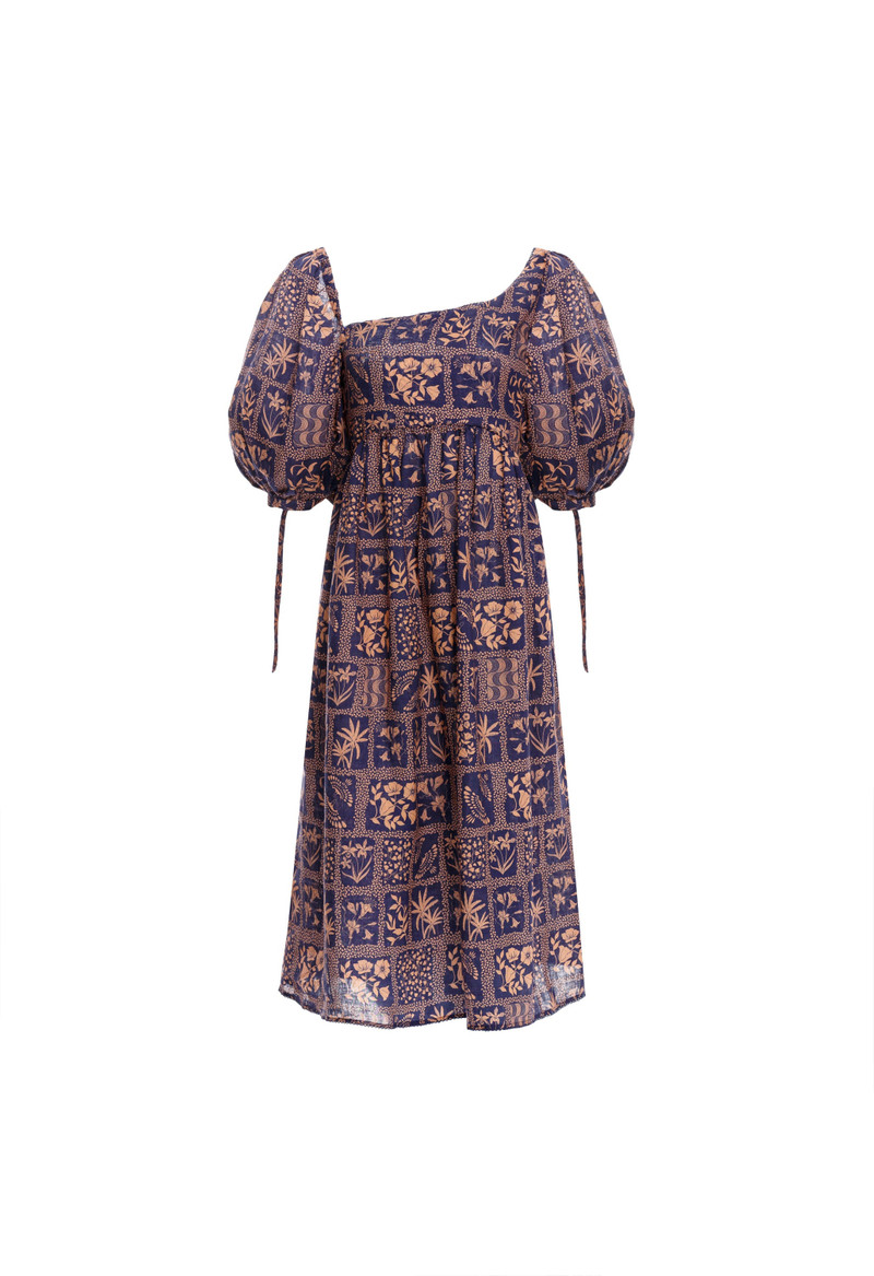 Mineira Ipanema indigo Midi Dress 1