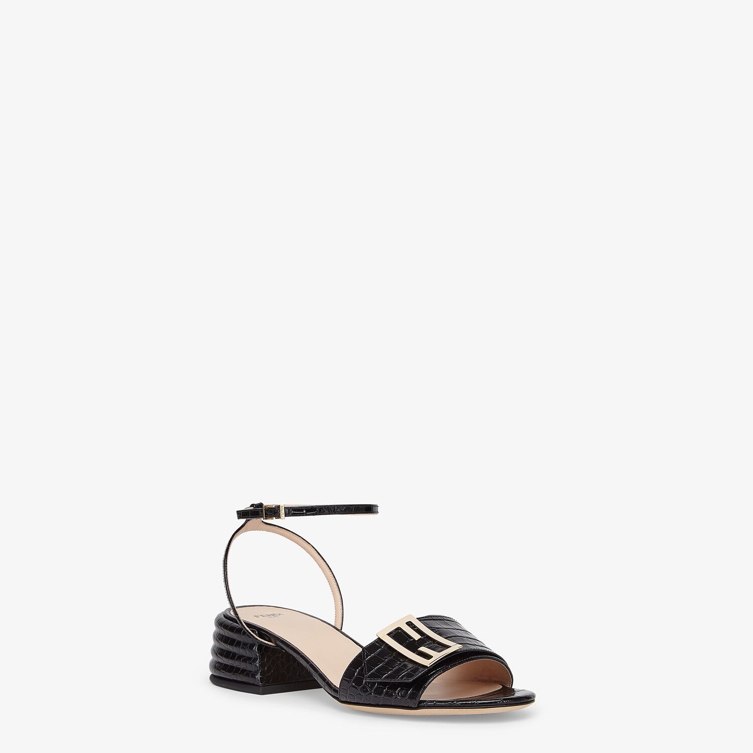 Black leather sandals - 2